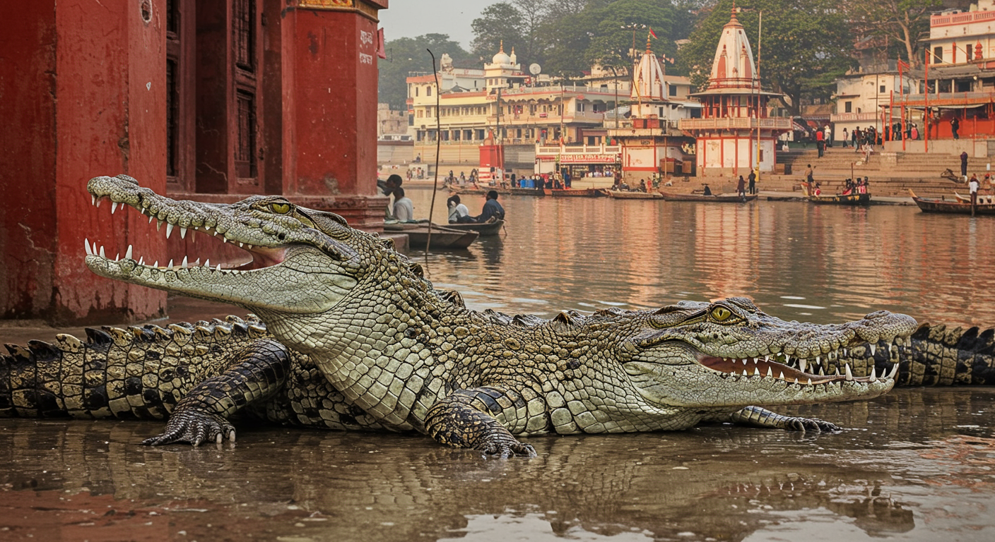 Crocodiles in Haridwar: Nature's Plea