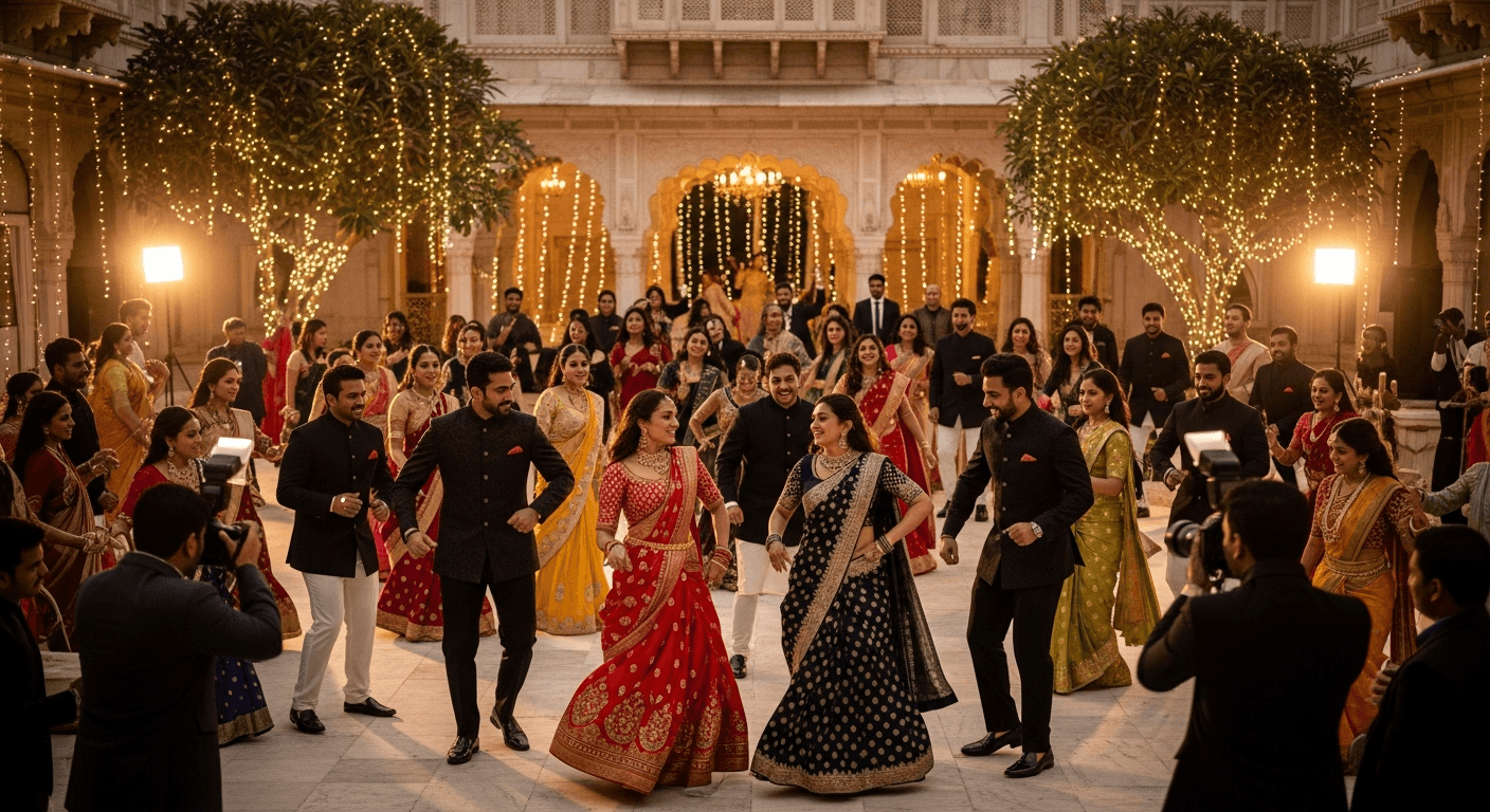 Palace Lights & Starry Guests