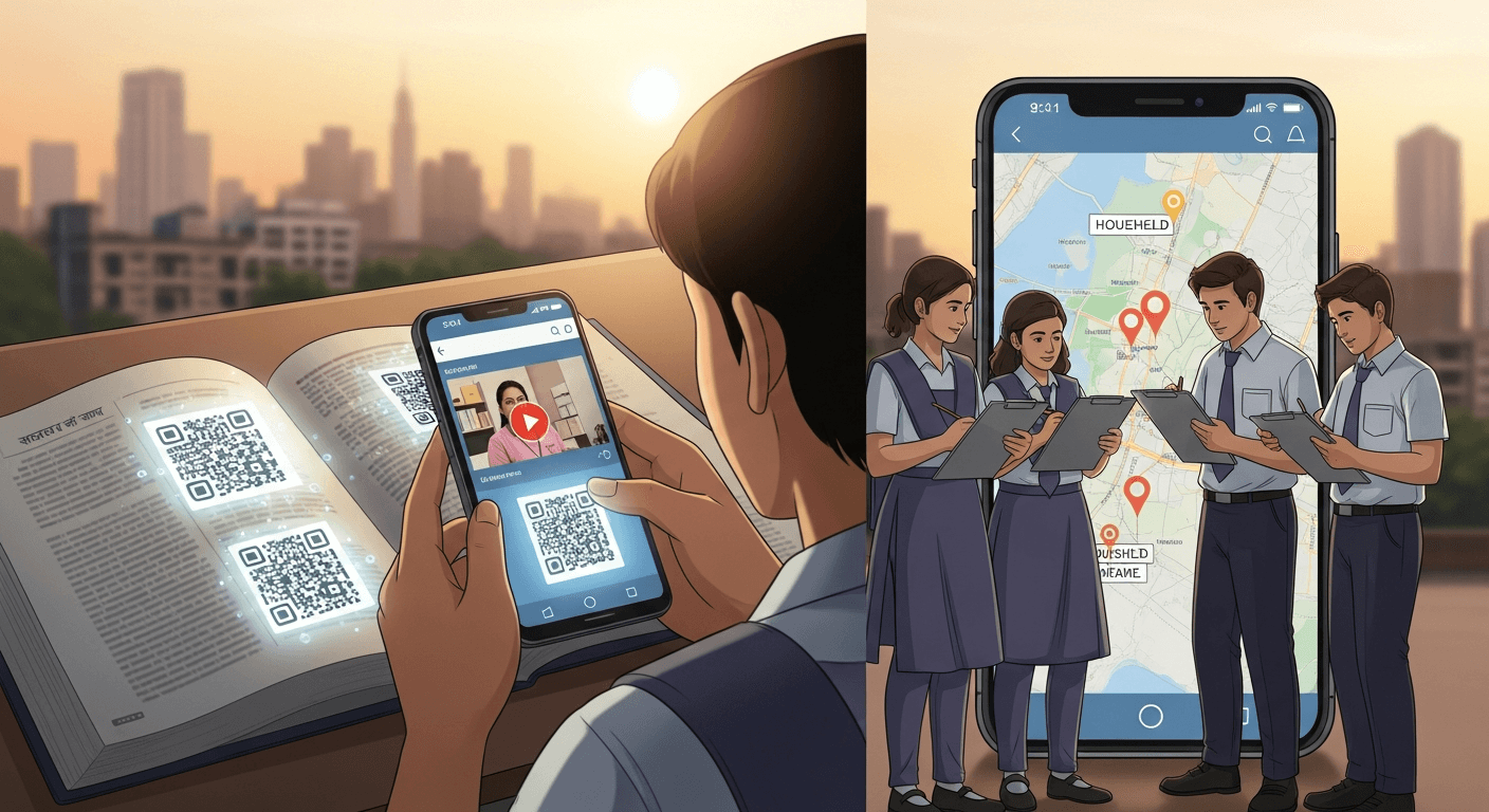 QR in Maharashtra Textbooks