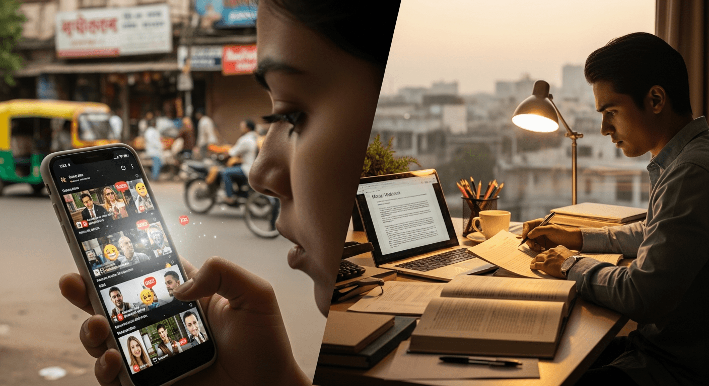 Between Swipe and Focus