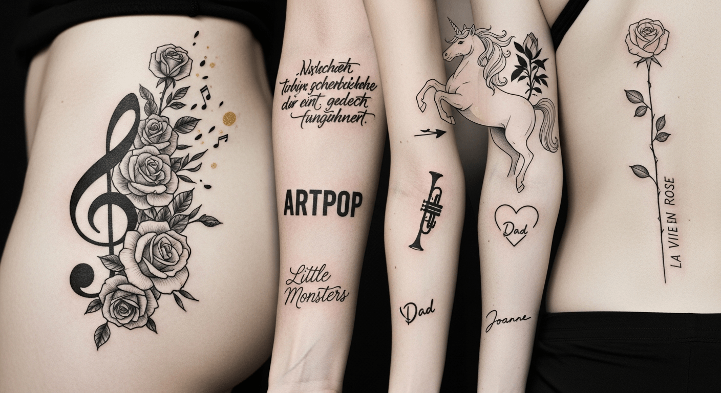Gaga's Tattoos Explained