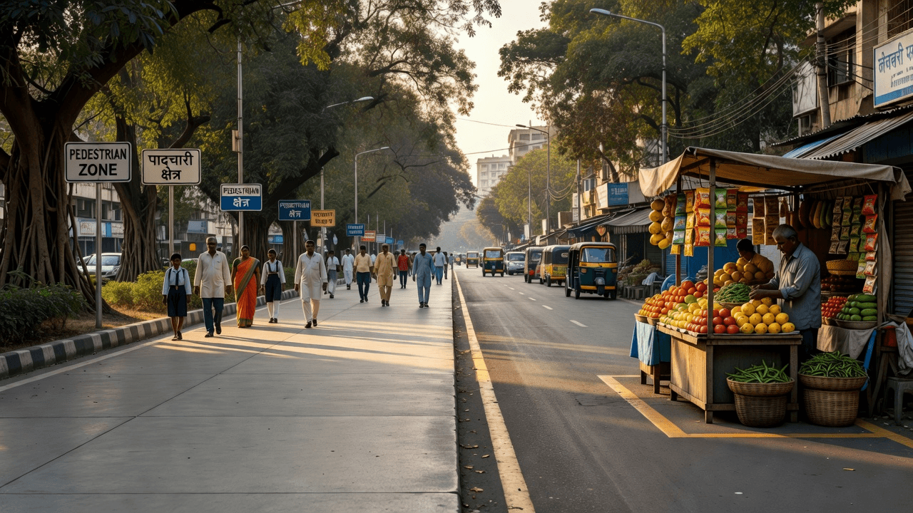 Mumbai's Footpath Balancing Act